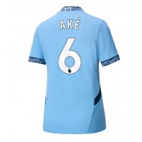 Camiseta Manchester City Nathan Ake #6 Primera Equipación Replica 2024-25 para mujer mangas cortas